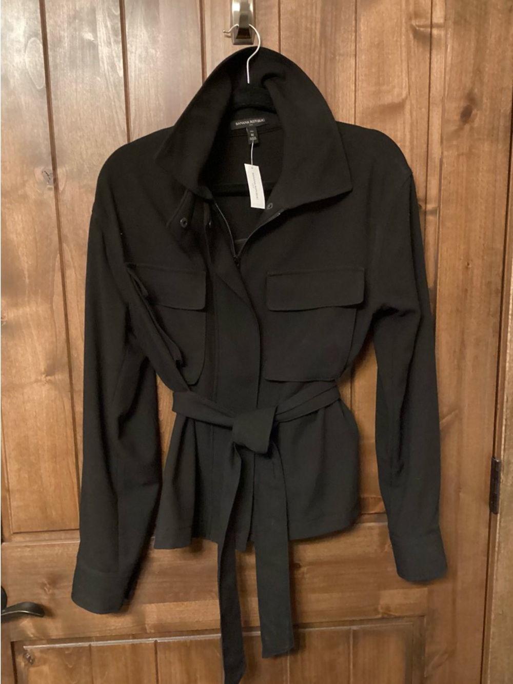 Banana Republic Belted Zip Front Utility Jacket